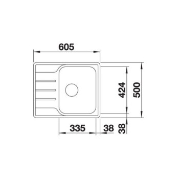 Кухонна мийка Blanco - 525115 LEMIS 45S-IF MINI
