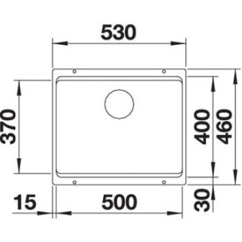 Кухонна мийка Blanco - 525887 ETAGON 500-U