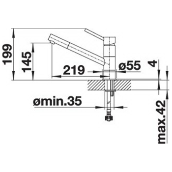 Змішувач кухонний Blanco - KANO 526950