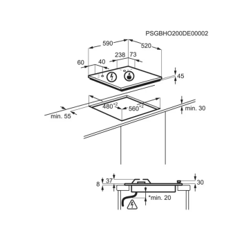 Варильна поверхня Electrolux - KGG 64362 S