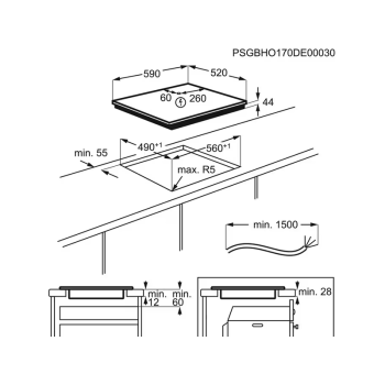 Варильна поверхня Electrolux - LIV 63431 BW