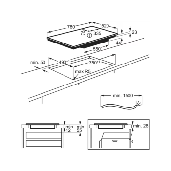 Варильна поверхня Electrolux - EIV 84550