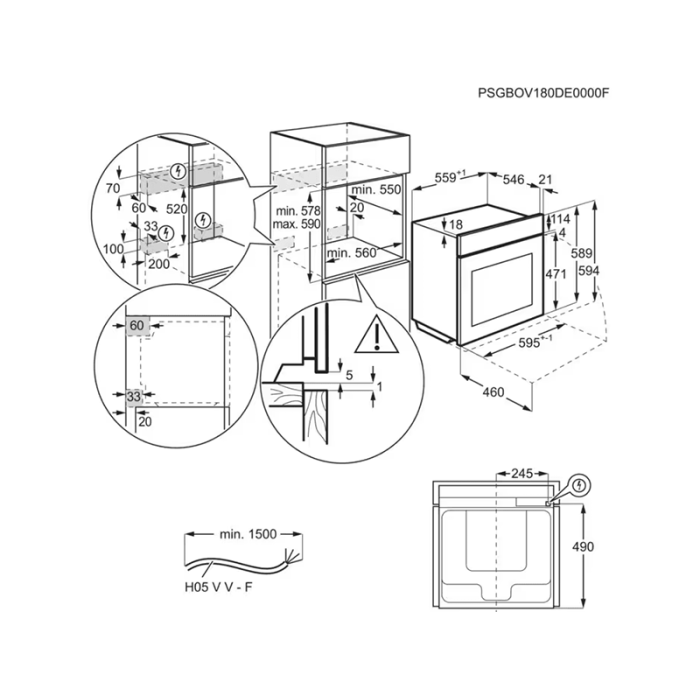 Духова шафа Electrolux - EOB8S39WZ