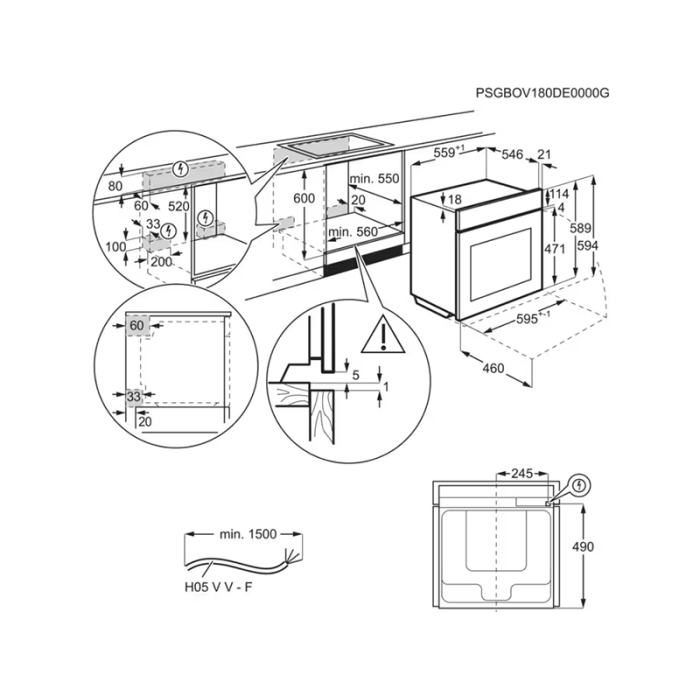 Духова шафа Electrolux - EOB8S39WZ