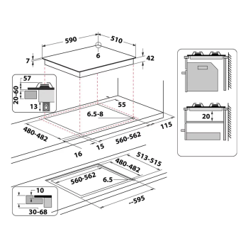 Варильна поверхня Whirlpool - GOR 625 NB 1