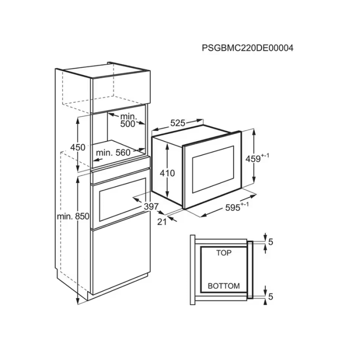 Мікрохвильова піч вбудована Electrolux - KMFE264TEX
