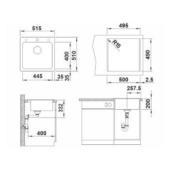 Кухонна мийка Blanco - 526579 NAYA 5