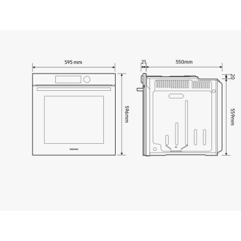 Духова шафа Samsung - NV 7 B 4125 ZAS/WT