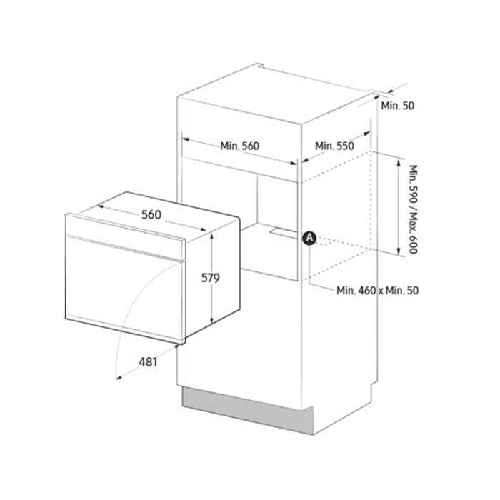 Духова шафа Samsung - NV 7 B 4125 ZAS/WT