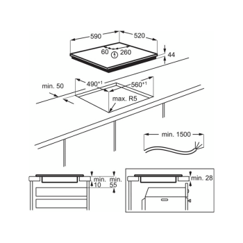 Варильна поверхня Electrolux - EIV 64453