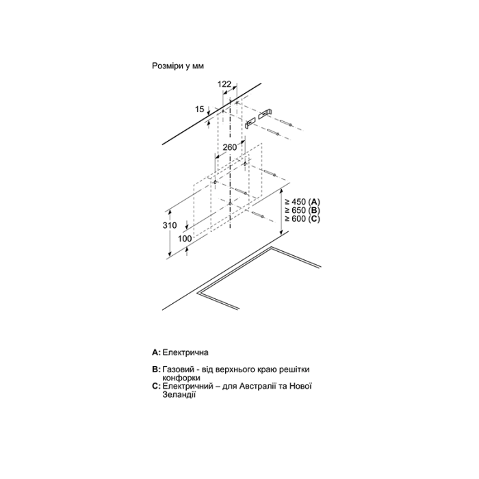Кухонна витяжка Bosch - DWK 063 PJ 60 T