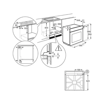 Духова шафа Electrolux - EOA 5220 FOR