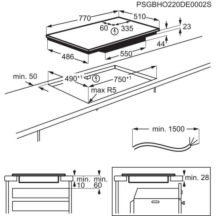 Варильна поверхня Electrolux - EIS 82453 IZ Saphir Matt