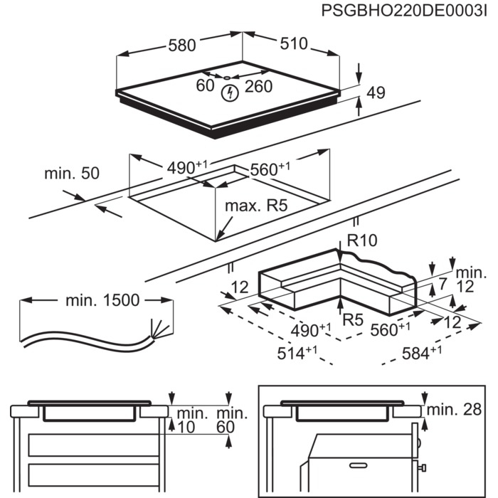 Варильна поверхня Electrolux - EIS 62453 IZ Saphir Matt
