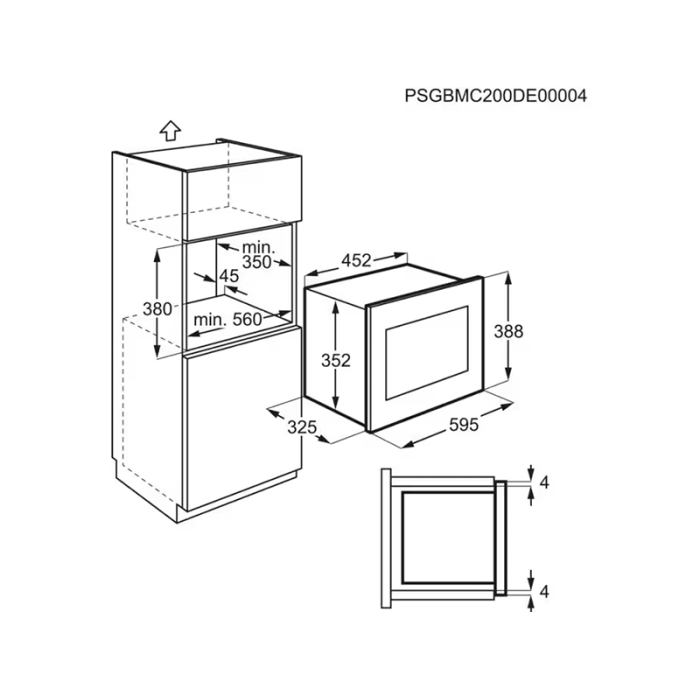 Мікрохвильова піч вбудована Electrolux - LMS2203EMK