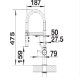 Змішувач кухонний Blanco - CATRIS-S Flexo 525791