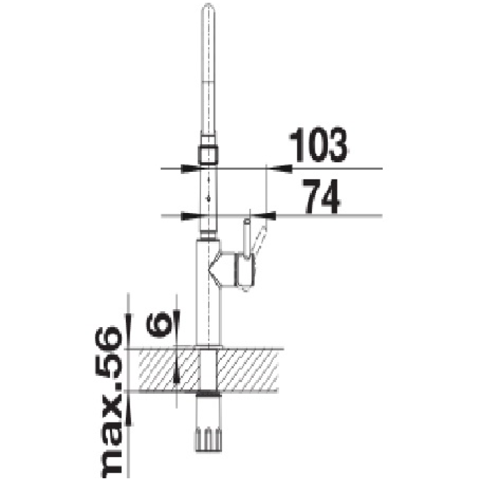 Змішувач кухонний Blanco - CATRIS-S Flexo 525791