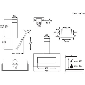 Кухонна витяжка Electrolux - LFV326K