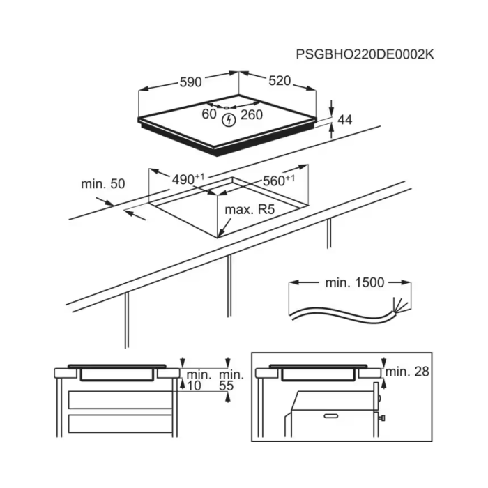Варильна поверхня Electrolux - EIT60433CT