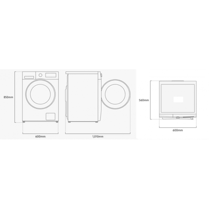 Пральна машина Samsung - WW90DG5G34AELE
