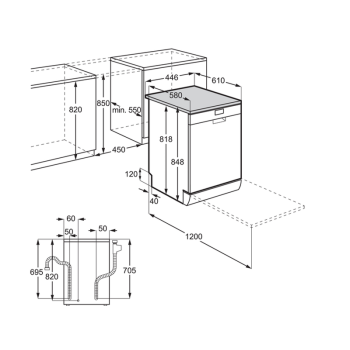 Посудомийна машина Electrolux - ESS 43210 SW
