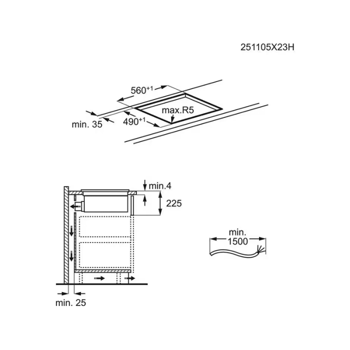 Варильна поверхня Electrolux - ECC63410CB