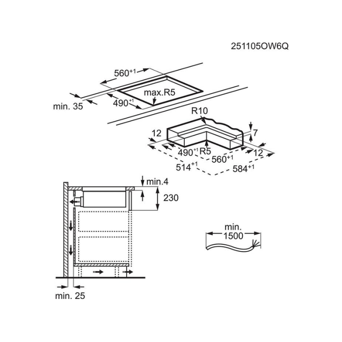 Варильна поверхня Electrolux - ECC63410CB