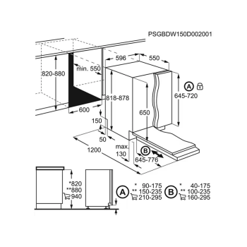 Посудомийна машина вбудована Electrolux - EEA13200L