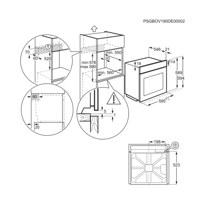 Духова шафа Electrolux - KODEH10H