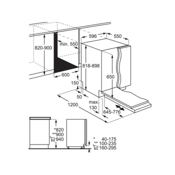 Посудомийна машина вбудована Electrolux - E62LD200S