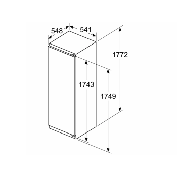 Холодильник вбудований Bosch - KIR81VFE0