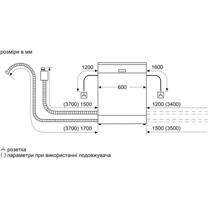 Посудомийна машина вбудована Siemens - SN75EX11CE