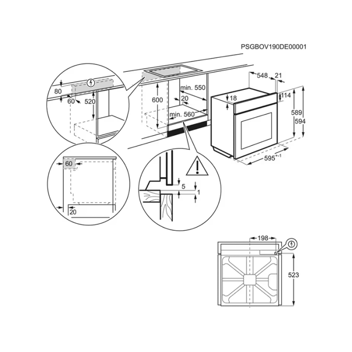 Духова шафа Electrolux - LOC8H39WZ