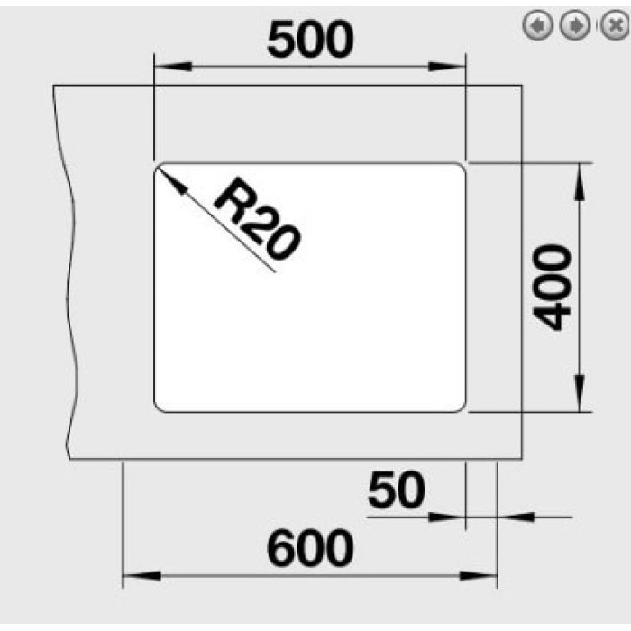 Кухонна мийка Blanco - 522227 ETAGON 500-U