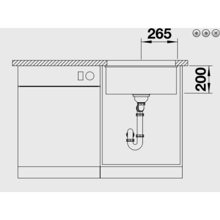 Кухонна мийка Blanco - 522227 ETAGON 500-U