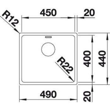 Кухонна мийка Blanco - 522961 ANDANO 450-IF
