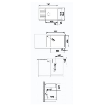Кухонна мийка Blanco - 523273 ZIA XL 6S COMPACT