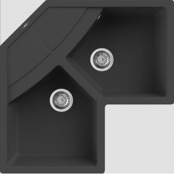 Кухонна мийка UNICO CORNER NERO G40