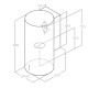 Вытяжка Elica TUBE PRO WH MAT/A/43