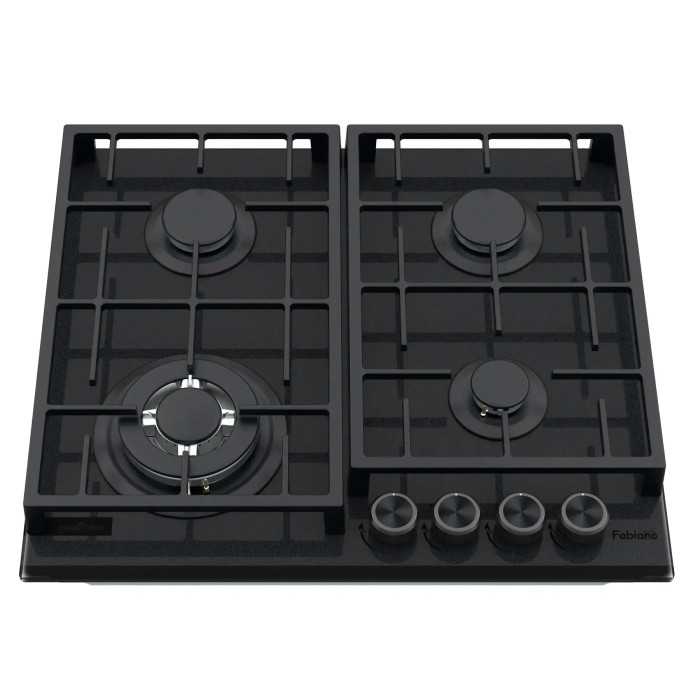 Газова варильна поверхня Fabiano FHG 8244 VGHT Diamond Black