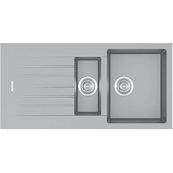 Кухонна мийка Fabiano Classic 100x50x15 Grey Metallic