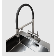 Змішувач кухонний Fabiano FKMC 3124 Inox (Cascad)
