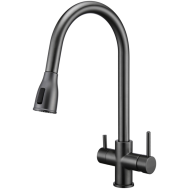 Змішувач кухонний Fabiano FKM 3122 Black Steel