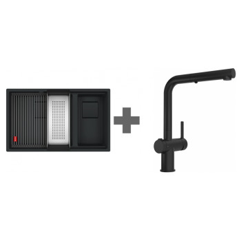 Комплект Franke KNG 120 + Active Twist витяжний (125.0676.976) чорний матовий