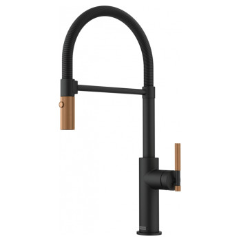 Змішувач кухонний Franke Maris Stripes Semi Pro (115.0747.680) bi-matte black/copper