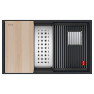 Кухонна мийка Franke Kubus 2 KNG PRO 120 (125.0750.514) чорний матовий