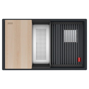 Кухонна мийка Franke Kubus 2 KNG PRO 120 (125.0750.514) чорний матовий