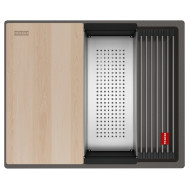 Кухонна мийка Franke Kubus 2 KNG PRO 110-52 (125.0750.489) сірий сланець