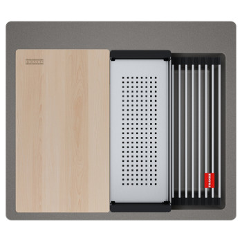 Кухонна мийка Franke Kubus 2 KNG PRO 610-53 (114.0749.503) сірий камінь