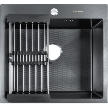Кухонна мийка Gunter & Hauer Mindel 5522 Black Honey (55x51 см)